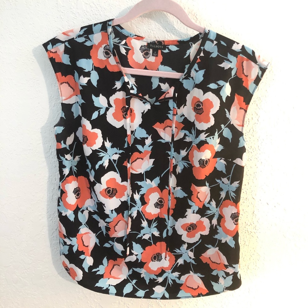 ☀️Talbots Cap Sleeve Blouse